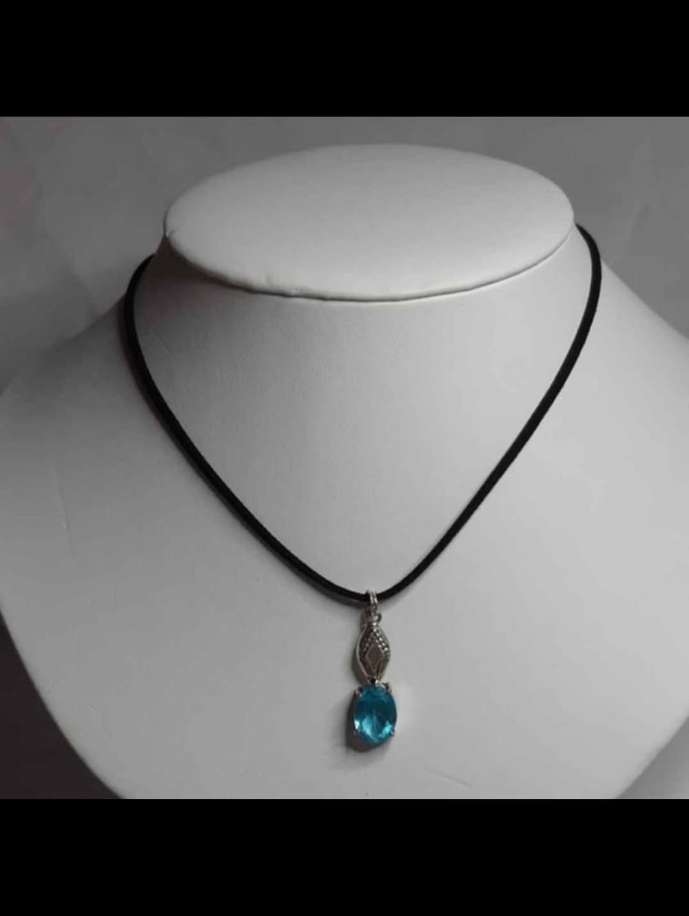 Silver "Topaz Blue" Pendant